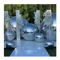 Boules à miroir sphère PVC grand ballon miroir réfléchissant grande boule brillante pour Disco noël fête de mariage événements décor