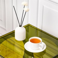 Table d'appoint en acrylique colorée, table de chevet, table d'appoint pour chambre à coucher, salon, table basse en acrylique - AL Vert
