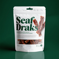 Sachet Doypack Personnalisé Imprimé Qualité Alimentaire Anti-humidité avec Fenêtre pour Aliments pour Animaux, Gelée, Chewing-gum, Lait - Emballage Écologique