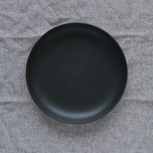 Assiettes et Plats en Céramique Noire Glaçée Modernes Porcelaine Durable Motif Végétal Échantillon Gratuit Service de Table pour Maison, Fêtes et Restaurants - Product Image 3