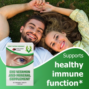 Factory Direct Eye Vitamin And Mineral Supplement Chewable Tablets Eye <b>Mixed</b> Berry Flavor Health Support Immune Health Tablets - Product Image 6