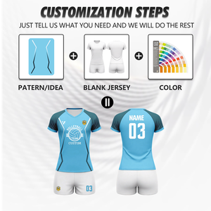 Maillot de volley-ball personnalisé grande taille, impression numérique, spandex, polyester, uniforme d'entraînement pour équipe, club scolaire, maillot de volley-ball Wv84 - Product Image 2