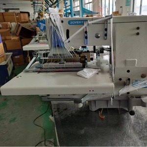 Zoyer 33-Needle Flatbed Chain Stitch <b>Sewing</b> <b>Machine</b> With Gathering Feature For Textile Industry - Product Image 4