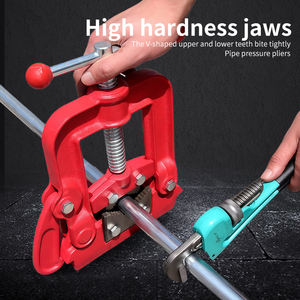 Taşınabilir Mini manuel cırcır boru diş seti endüstriyel sıhhi tesisat el aracı boru mengene Tripod zincir standı dokunun OEM özelleştirilebilir - Product Image 3