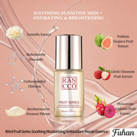 Sérum Visage Hydratant et Réparateur Antioxydant aux Extraits Naturels de Fruits Biologiques : Tremella, Dragon, Pitaya, Litchi, Goyave et Levure