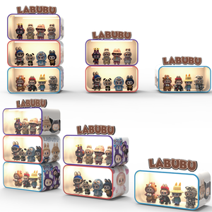 Tùy chỉnh labubu mù Hộp búp bê Máy tính để bàn LED Acrylic hiển thị tủ với ánh sáng cho trang trí nội thất hiển thị - Product Image 6