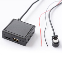 Adaptateur de musique USB 5.0 AUX pour voiture Câble audio sans fil Adaptateur de microphone pour Alpine Ai-NET JVC KS-U58