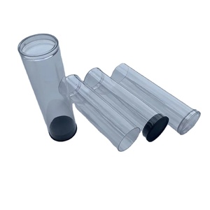 Various Sizes Storage packaging Square Circular Tubes Clear Plastic Tube Packaging