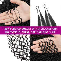 Extensions de cheveux humains brésiliens Remy bouclés en gros, ondulations profondes, cheveux à crocheter pour coiffures bouclées et effet plume – Fournisseur de confiance