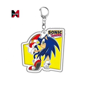 Soniced The Hedgehog <span class=keywords><strong>Porte</strong></span>-clés acrylique avec queues pour figurine de jeu et livraison directe - Product Image 6