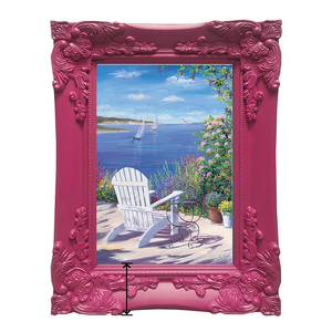 Tùy Chỉnh Kích Thước Lớn Châu Âu Retro Khung Tranh Khung Tường Treo Vàng Gỗ Lắp Ráp Gỗ Hình Ảnh Khung - Product Image 1