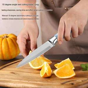 Juego <span class=keywords><strong>de</strong></span> Cuchillos con Acabado en Aerosol y Galvanoplastia, Cuchillo <span class=keywords><strong>de</strong></span> <span class=keywords><strong>Chef</strong></span> con Mango en Forma <span class=keywords><strong>de</strong></span> Nube, Juego <span class=keywords><strong>de</strong></span> Cuchillos para Regalo - Product Image 5