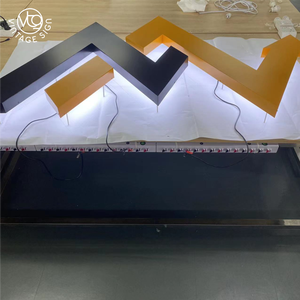 Letrero acrílico para negocios, letras de Metal fabricadas en 3d, con Led - Product Image 3