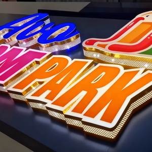 Letras Personalizadas con Perforaciones Laterales, Letrero Acrílico para Publicidad Exterior, Logotipo de Pared, Letrero para Área de Juegos <span class=keywords><strong>Infantil</strong></span>, Letrero para Tienda - Product Image 1