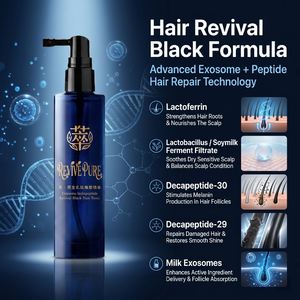 Tónico Capilar Revive Pure con Exosomas de Leche y Decapéptidos para el Cuidado Profesional del Cuero Cabelludo en Salones de Belleza - Product Image 3