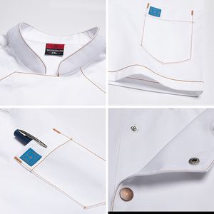 Uniforme <span class=keywords><strong>de</strong></span> <span class=keywords><strong>robe</strong></span> <span class=keywords><strong>de</strong></span> <span class=keywords><strong>serveuse</strong></span> <span class=keywords><strong>de</strong></span> restaurant sexy pour femmes Veste <span class=keywords><strong>de</strong></span> cuisine <span class=keywords><strong>de</strong></span> chef à manches courtes - Product Image 5