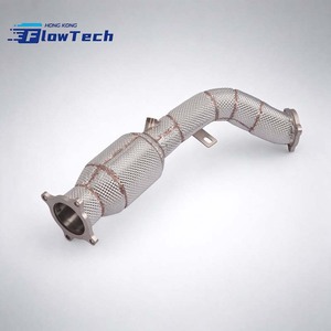 ท่อลง FlowTech 200 Cell High-Flow พร้อมฉนวนกันความร้อนสำหรับ Porsche Macan 2.0T – SS304 แบบยึดติดโดยตรง - Product Image 5
