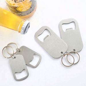 Metal Classic Beer Bottle Opener Keychain Blank Home Use Portable Bottle Opener Personalize Custom Hang Waist Can Opener <b>Keyring</b> - Product Image 6