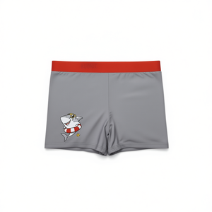Costume da bagno per bambini HDJ, grigio, rosso, con stampa squalo, 4/6 6/8 8/10 10/12, abbigliamento da spiaggia estivo ad asciugatura rapida - Product Image 1