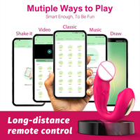 APP-Fernbedienung Tragbarer Vibrator Weiblicher Saugdildo Vibrator G-Punkt Klitoris-Stimulation Erotikspielzeug für Frauen Paare