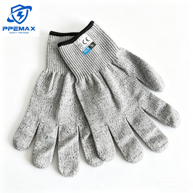 High Performance Precision Machining Use Level 5 Cut Resistant Gloves with PU Sandy Palm