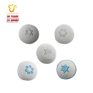 جاهزة للشحن قطن محبوك يدويًا كيبا يهودي كيبا كيبو كيبا محبوك لحفلات الزفاف وبار ميتزفاه - Product Image 1