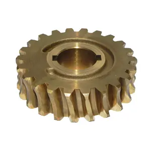 OEM-Schnecken- und Schneckengetriebe kleine Edelstahl-Seitenspiegel-Schnecken Messing-Schneckengetriebe