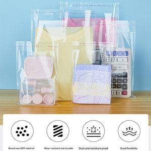 Sacs en cellophane transparents OPP autocollants personnalisés, biodégradables, pour l'emballage de vêtements, de chaussettes et de cadeaux - Product Image 4