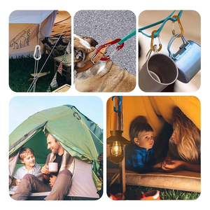 <span class=keywords><strong>Moschettone</strong></span> Pullther 5cm in Lega di Alluminio Multiuso per Campeggio, <span class=keywords><strong>Arrampicata</strong></span>, Portachiavi e Accessori da Pesca - Product Image 6