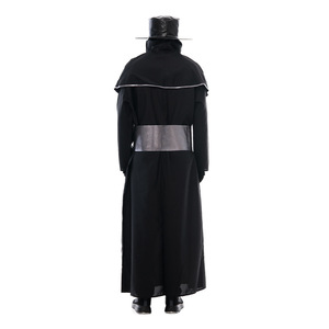 Costume de Médecin de la Peste avec Masque Bec d'Oiseau Noir, Manteau Long, Chapeau et Bâton pour Cosplay et Scène, Taille Adulte Unique - Product Image 3