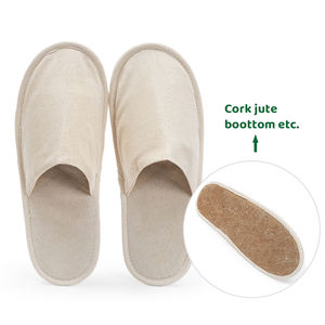 Zapatillas de hotel desechables biodegradables ecológicas toboganes baratos para hoteles y aerolíneas servicios de hotel - Product Image 1