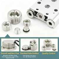 Raccord de tuyauterie en acier inoxydable avec filetage hexagonal, bouchon mâle NPT, embout hexagonal à tête fraisée