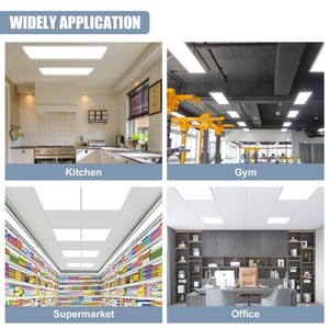 NGT 2x2 FT Center Basket LED Troffer Panel <b>Light</b> 40W - 20W 5 Color Options Dimmable Drop Ceiling <b>Lights</b> 120-277V ETL DLC - Product Image 2