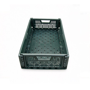 Cesta Plegable de Plástico Marca HUADU, Venta al Por Mayor de Fábrica, <span class=keywords><strong>Caja</strong></span> de Almacenamiento para Agricultura, Frutas, <span class=keywords><strong>Verduras</strong></span> y Logística, Hermética y Ecológica - Product Image 5