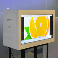 21.5 pouces 3 D holographique dernier style écran transparent 3d projecteur d'hologramme écran LCD projecteur d'affichage publicitaire