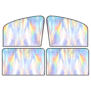 Car Sunshade Side Curtain Magnetic Laser Colorful Titanium Silver Heat Insulation Privacy <b>Window</b> <b>Shade</b> - Product Image 2