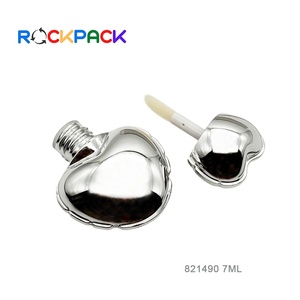 Envase de Tubo de Brillo Labial Vacío de 7 ml, Diseño Lindo <span class=keywords><strong>en</strong></span> Forma de Corazón Rosa Plateado - Product Image 6