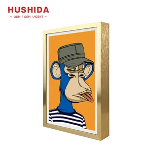 HUSHIDA 10.1 Inch Small Size Metal Digital Frame LCD Display Screen Monitor
