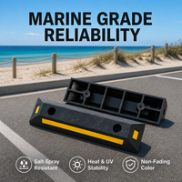 Butée de stationnement robuste pour le positionnement des roues, conception portable pour le contrôle de vitesse des places de stationnement