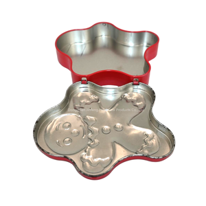Hình dạng không đều cấp thực phẩm tinplate Mini kẹo hộp dập nổi có thể tái chế giáng sinh bao bì với biểu tượng tùy chỉnh - Product Image 6