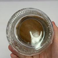 Glas-Aufbewahrungsglas mit Holzdeckel Klarer Glasbehälter für Blumentee Süßigkeiten Lebensmittel Getränke Duftkerzen Verpackung