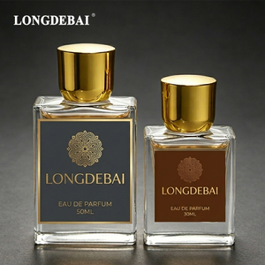 Premium Simple Rectangle Empty Crimp Perfume <b>Glass</b> Bottle 30ml 50ml 100ml Sprayer Clear Perfume Bottle - Product Image 3