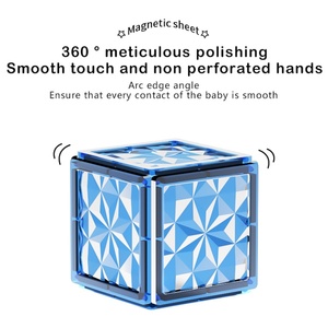 Productos Más Vendidos 2024 Serie Hielo y Nieve Bloques de Construcción Magnéticos de Alta Transparencia Textura Diamante 1:8 Juego de Juguetes Marca SAMLOK - Product Image 4