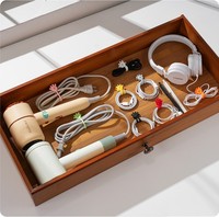 Organisateur de câble magnétique Organisateur de cordon en silicone réutilisable Attaches de câble en silicone élastique réutilisable coloré