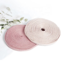 Cordon tressé en polyester/nylon ciré, plat et souple, avec spécifications personnalisées, en coton