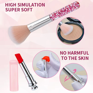 ชุดแต่งหน้าเจ้าหญิงสีชมพูชุดของเล่นเสริมความงามของเล่นแบบแกล้งเล่นในบ้านของเล่นแต่งหน้าเกมสำหรับเด็กพร้อมกระเป๋าเดินทางอายแชโดว์ลิปสติก - Product Image 3