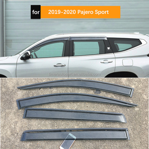 HFTM Mitsubishi Pajero Sport Luxe Pare-soleil anti-âge pour fenêtre, déflecteur de pluie, pare-vent PMMA <span class=keywords><strong>PC</strong></span> - Product Image 2