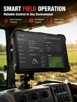 Tableta Robusta con Linux de 10.1 Pulgadas, NXP I.MX 8M 1000 IP67, GPS, 4G LTE, WiFi, CANBus, USB Capacitivo, Navegación para Tractores Agrícolas Inteligentes