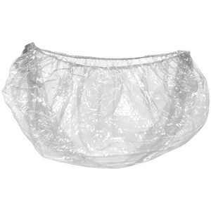 Gorro de baño elástico plástico desechable ecológico gorro de pelo impermeable gorro de ducha de PE desechable - Product Image 3