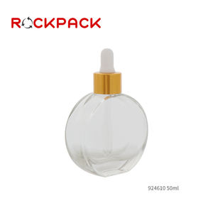 Frasco Gotero de Vidrio para Aceite Esencial de Suero Negro Transparente para el Cabello, Personalizado, 50 ml 60 ml, Gran Venta - Product Image 5